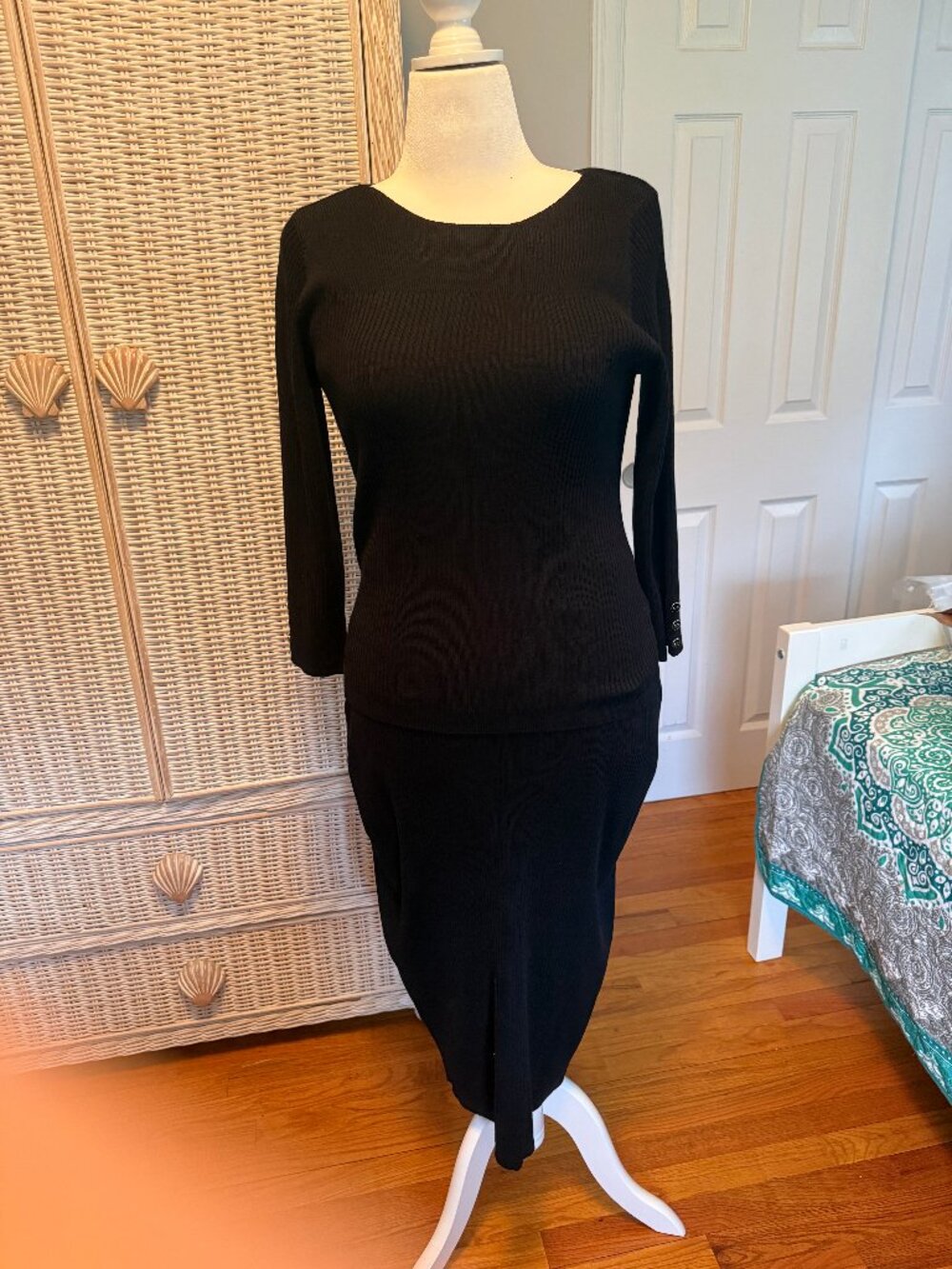 Cable and Gauge Two Piece Knit ensemble